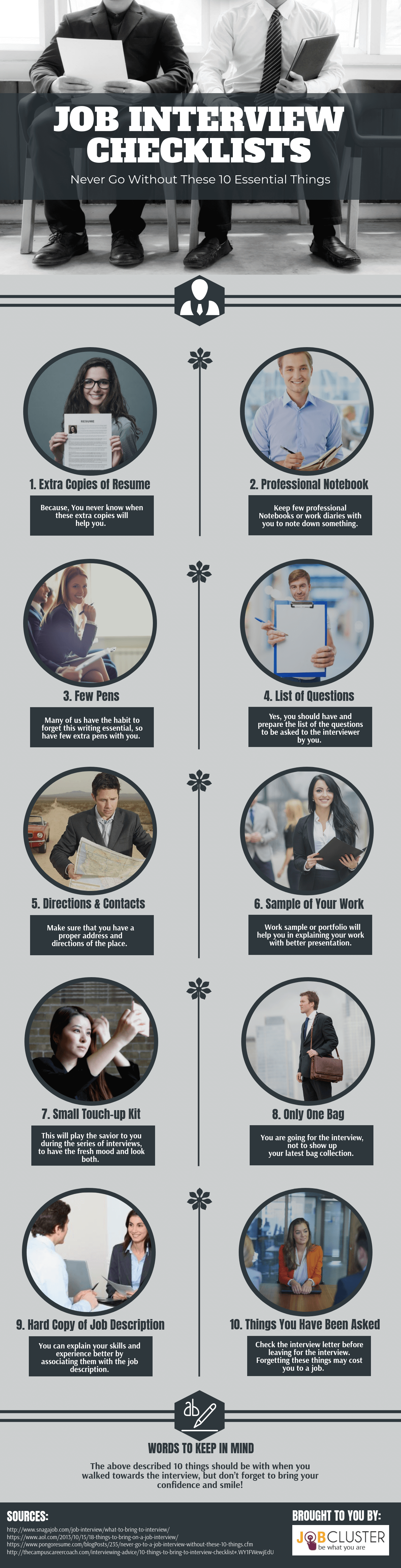10 Important Things to Carry for the Job Interview