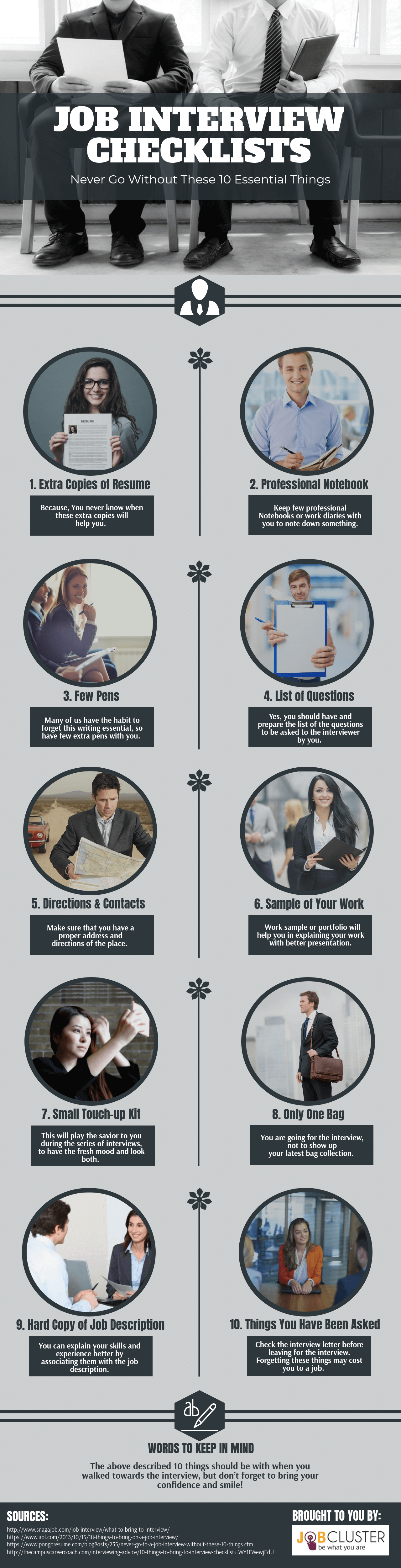 8 essential things to bring to your job interview