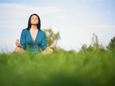 Girl doing yoga