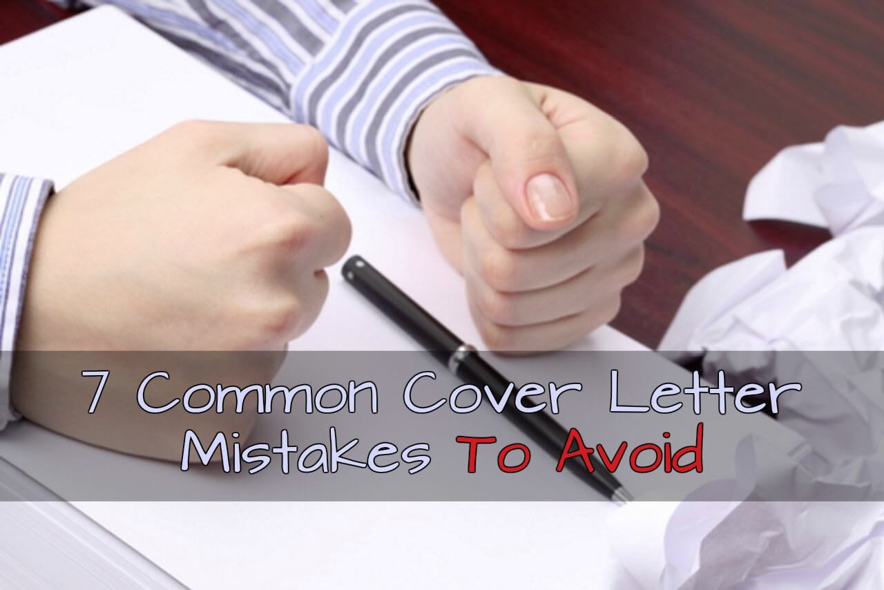 common cover letter mistakes