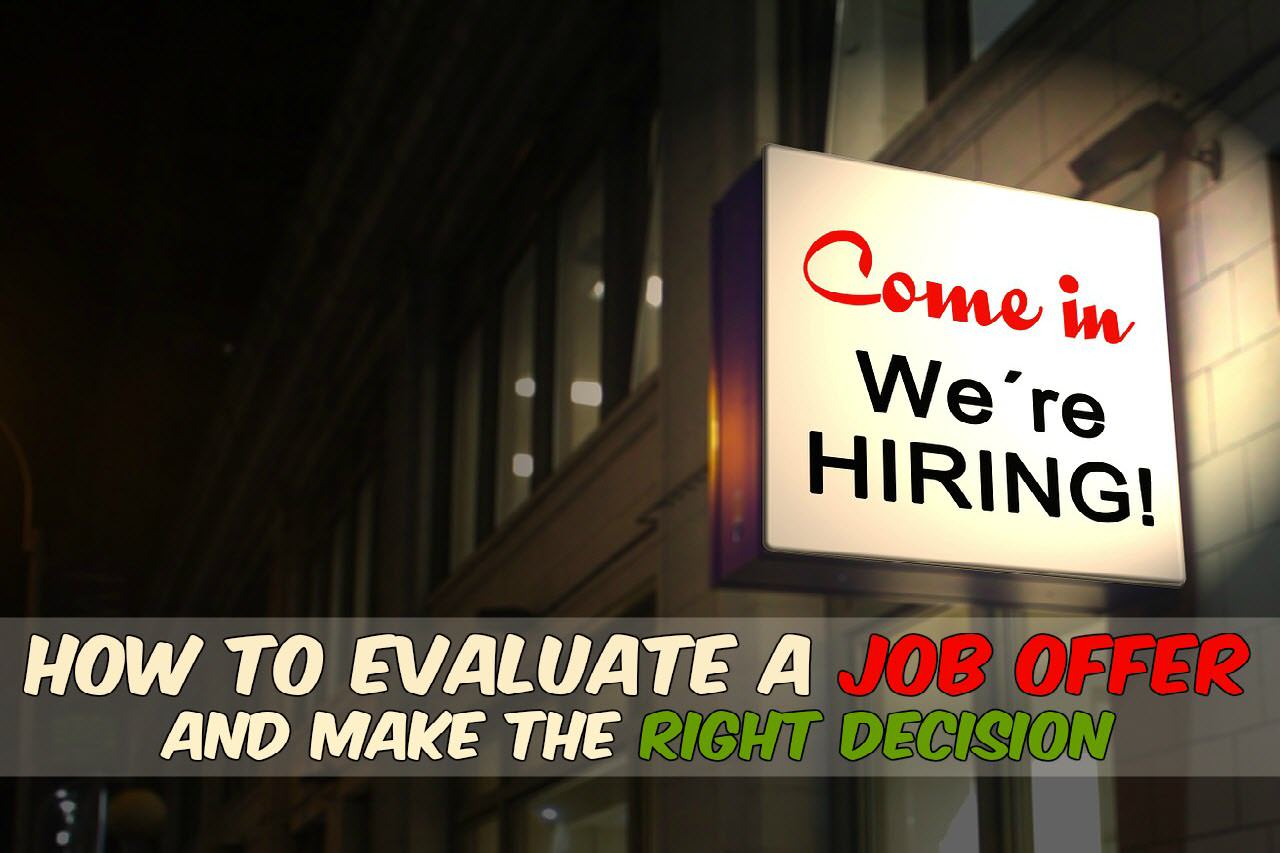 How to Evaluate a Job Offer