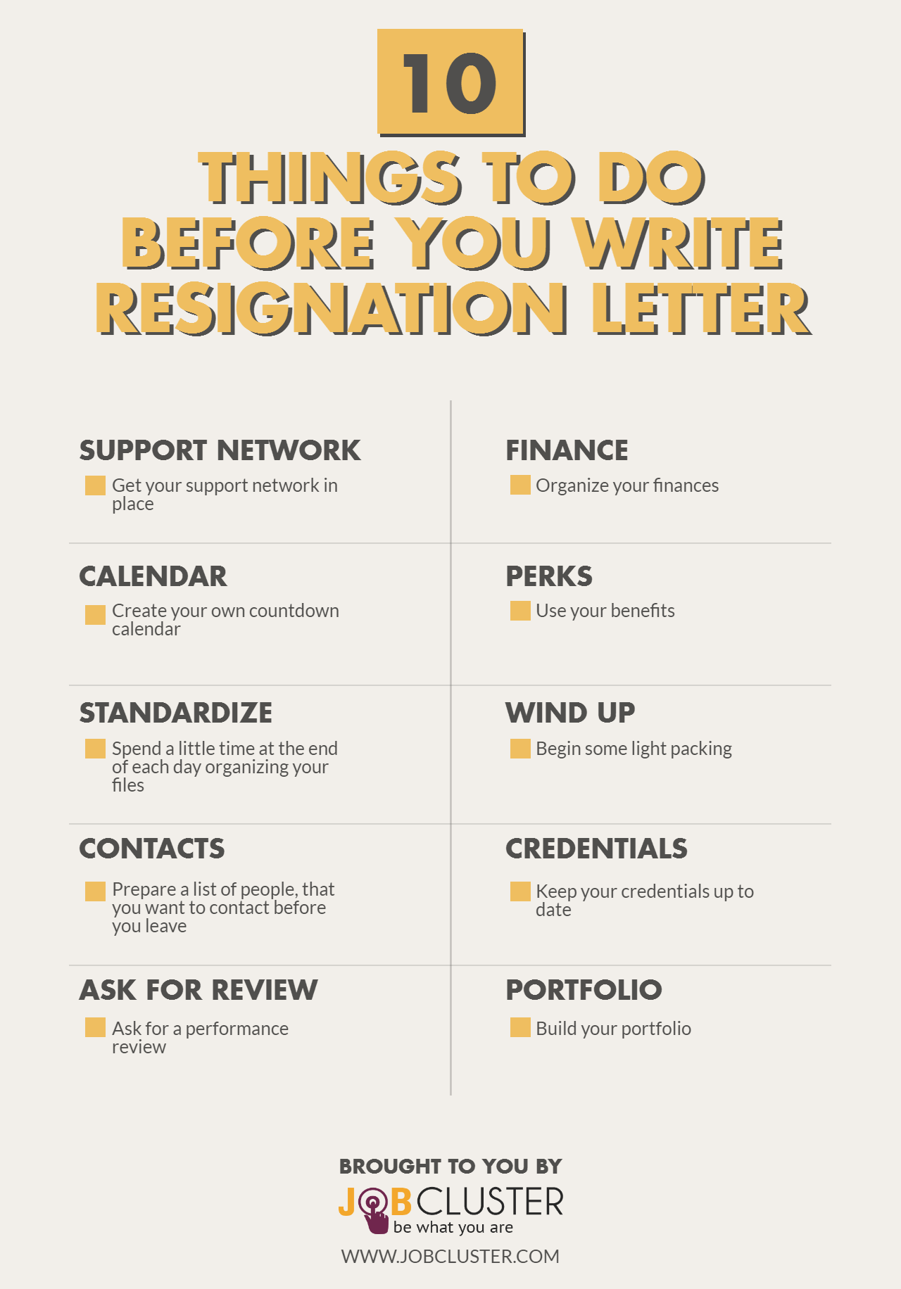 Letter Resigning From A Job from www.jobcluster.com