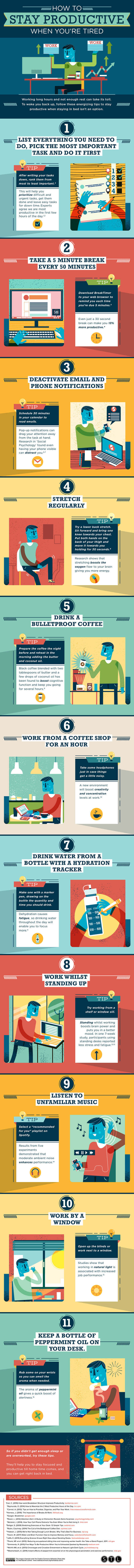 How to stay productive when you are tired