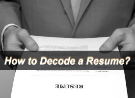 how to decode a resume