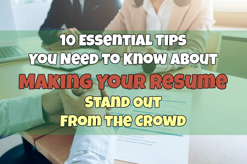 10 essential tips for making resume